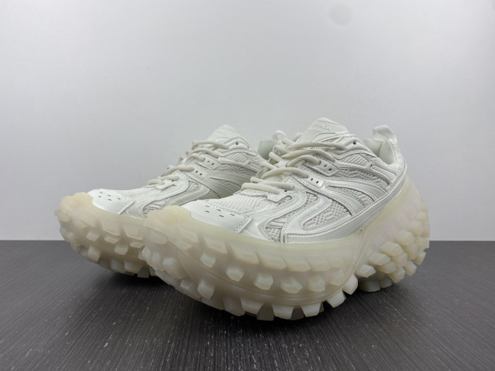 Ba*len*cia*ga track trainer  (all white night light ) btt-037