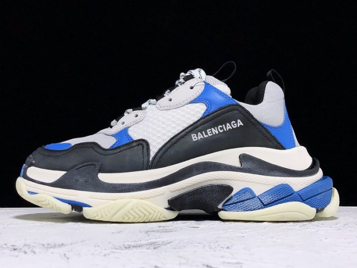 balenga triple s black blue 536737w09oh1007