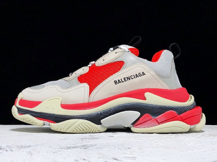 balenga triple s trainer ''red'' 53637 w09oh 6151