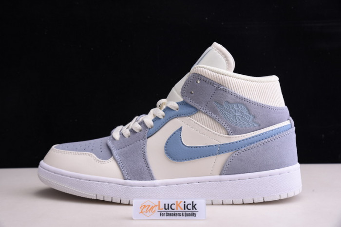 jordan 1 mid mixed textures blue da4666-100