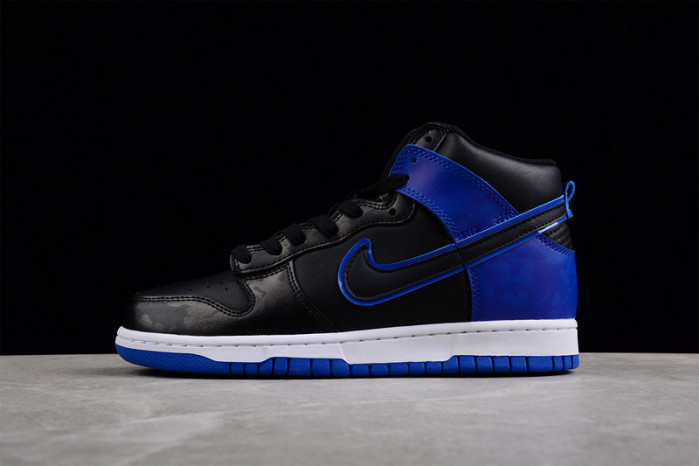 nike dunk high se camo black royal dd3359-001