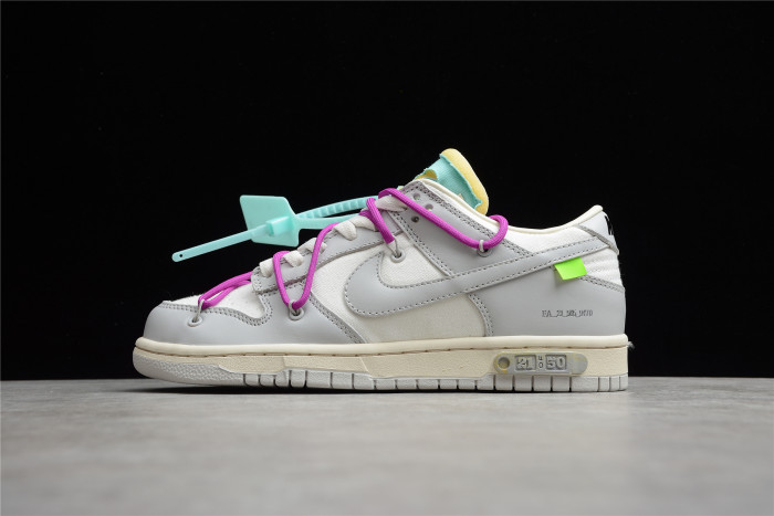 nike dunk low ow lot 21  dm1602-100